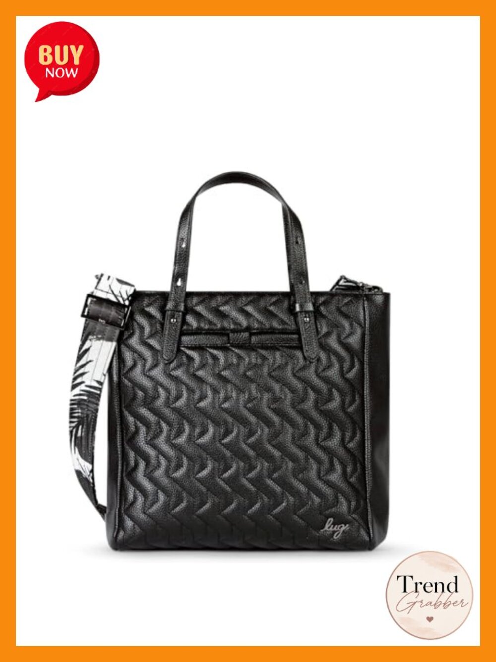 Lug Charter Classic VL Convertible Tote - Vegan Leather Handbag with Adjustable